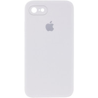 Чехол Silicone Case Square Full Camera Protective (AA) для Apple iPhone 7 / 8 / SE (2020) (4.7) - Белый / White