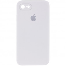 Чехол Silicone Case Square Full Camera Protective (AA) для Apple iPhone 7 / 8 / SE (2020) (4.7) - Белый / White