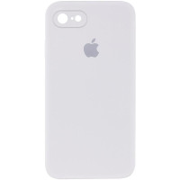 Custodia Silicone Case Square Full Camera Protective (AA) per Apple iPhone 7 / 8 / SE (2020) (4.7) - Bianco / White