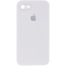 Custodia Silicone Case Square Full Camera Protective (AA) per Apple iPhone 7 / 8 / SE (2020) (4.7) - Bianco / White