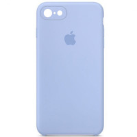 Чехол Silicone Case Square Full Camera Protective (AA) для Apple iPhone 7 / 8 / SE (2020) (4.7) - Голубой / Lilac Blue