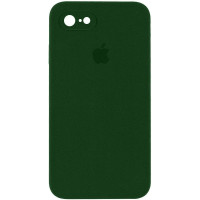 Custodia Silicone Case Square Full Camera Protective (AA) per Apple iPhone 7 / 8 / SE (2020) (4.7) - Verde / Army green