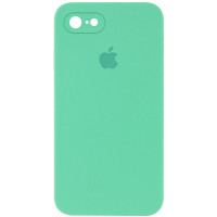 Чохол Silicone Case Square Full Camera Protective (AA) для Apple iPhone 7 / 8 / SE (2020) (4.7) - Зелений / Spearmint