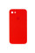 Чехол Silicone Case Square Full Camera Protective (AA) для Apple iPhone 7 / 8 / SE (2020) (4.7) - Красный / Red - фото