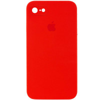 Custodia Silicone Case Square Full Camera Protective (AA) per Apple iPhone 7 / 8 / SE (2020) (4.7) - Rosso / Red