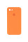 Custodia Silicone Case Square Full Camera Protective (AA) per Apple iPhone 7 / 8 / SE (2020) (4.7) - Arancione / Papaya - foto