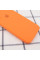 Custodia Silicone Case Square Full Camera Protective (AA) per Apple iPhone 7 / 8 / SE (2020) (4.7) - Arancione / Papaya - foto