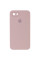 Чохол Silicone Case Square Full Camera Protective (AA) для Apple iPhone 7 / 8 / SE (2020) (4.7) - Рожевий / Pink Sand - фото