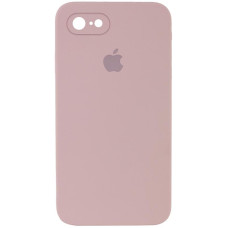 Чохол Silicone Case Square Full Camera Protective (AA) для Apple iPhone 7/8/SE (2020) (4.7) - Рожевий / Pink Sand