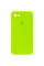 Чехол Silicone Case Square Full Camera Protective (AA) для Apple iPhone 7 / 8 / SE (2020) (4.7) - Салатовый / Neon green - фото