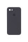 Чохол Silicone Case Square Full Camera Protective (AA) для Apple iPhone 7 / 8 / SE (2020) (4.7) - Сірий / Dark Gray - фото