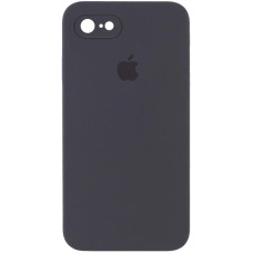 Чохол Silicone Case Square Full Camera Protective (AA) для Apple iPhone 7/8/SE (2020) (4.7) - Сірий / Dark Gray
