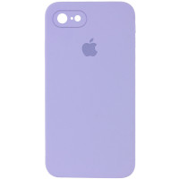 Чехол Silicone Case Square Full Camera Protective (AA) для Apple iPhone 7 / 8 / SE (2020) (4.7) - Сиреневый / Dasheen