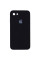 Чохол Silicone Case Square Full Camera Protective (AA) для Apple iPhone 7 / 8 / SE (2020) (4.7) - Чорний / Black - фото