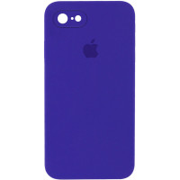 Чехол Silicone Case Square Full Camera Protective (AA) для Apple iPhone 7 / 8 / SE (2020) (4.7) - Фиолетовый / Ultra Violet