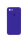 Чехол Silicone Case Square Full Camera Protective (AA) для Apple iPhone 7 / 8 / SE (2020) (4.7) - Фиолетовый / Ultra Violet