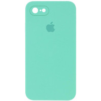 Custodia Silicone Case Square Full Camera Protective (AA) per Apple iPhone 7 / 8 / SE (2020) (4.7) - Turchese / Turquoise