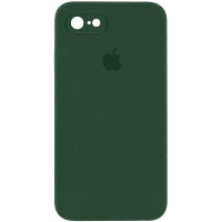 Чехол Silicone Case Square Full Camera Protective (AA) для Apple iPhone 7 / 8 / SE (2020) (4.7) - Зеленый / Cyprus Green