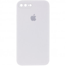 Чохол Silicone Case Square Full Camera Protective (AA) для Apple iPhone 7 plus / 8 plus (5.5) - Білий / White