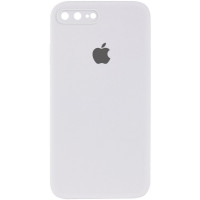 Чехол Silicone Case Square Full Camera Protective (AA) для Apple iPhone 7 plus / 8 plus (5.5) - Белый / White