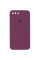 Чохол Silicone Case Square Full Camera Protective (AA) для Apple iPhone 7 plus / 8 plus (5.5) - Бордовий / Maroon - фото