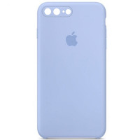 Чехол Silicone Case Square Full Camera Protective (AA) для Apple iPhone 7 plus / 8 plus (5.5) - Голубой / Lilac Blue