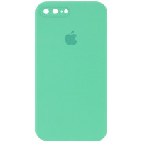 Чехол Silicone Case Square Full Camera Protective (AA) для Apple iPhone 7 plus / 8 plus (5.5) - Зеленый / Spearmint