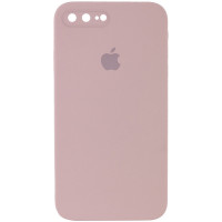 Чехол Silicone Case Square Full Camera Protective (AA) для Apple iPhone 7 plus / 8 plus (5.5) - Розовый / Pink Sand