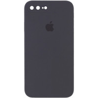 Чехол Silicone Case Square Full Camera Protective (AA) для Apple iPhone 7 plus / 8 plus (5.5) - Серый / Dark Gray