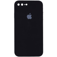 Чехол Silicone Case Square Full Camera Protective (AA) для Apple iPhone 7 plus / 8 plus (5.5) - Черный / Black