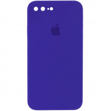 Чохол Silicone Case Square Full Camera Protective (AA) для Apple iPhone 7 plus / 8 plus (5.5) - Фіолетовий / Ultra Violet