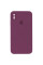 Чохол Silicone Case Square Full Camera Protective (AA) для Apple iPhone XS / X (5.8) - Бордовий / Maroon - фото