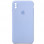 Чехол Silicone Case Square Full Camera Protective (AA) для Apple iPhone XS / X (5.8) - Голубой / Lilac Blue