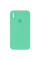 Чехол Silicone Case Square Full Camera Protective (AA) для Apple iPhone XS / X (5.8) - Зеленый / Spearmint - фото