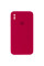 Чохол Silicone Case Square Full Camera Protective (AA) для Apple iPhone X / XS (5.8) - Червоний / Rose Red - фото