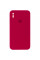 Чохол Silicone Case Square Full Camera Protective (AA) для Apple iPhone XS / X (5.8) - Червоний / Rose Red - фото