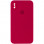 Чохол Silicone Case Square Full Camera Protective (AA) для Apple iPhone XS / X (5.8) - Червоний / Rose Red