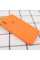 Custodia Silicone Case Square Full Camera Protective (AA) per Apple iPhone X / XS (5.8) - Arancione / Papaya - foto