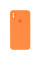 Custodia Silicone Case Square Full Camera Protective (AA) per Apple iPhone X / XS (5.8) - Arancione / Papaya - foto