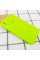 Чохол Silicone Case Square Full Camera Protective (AA) для Apple iPhone X / XS (5.8) - Салатовий / Neon green - фото