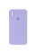 Чохол Silicone Case Square Full Camera Protective (AA) для Apple iPhone X / XS (5.8) - Бузковий / Dasheen - фото