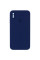 Чохол Silicone Case Square Full Camera Protective (AA) для Apple iPhone XS / X (5.8) - Темно-синій / Midnight blue