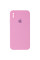 Чехол Silicone Case Square Full Camera Protective (AA) для Apple iPhone XS / X (5.8) - Розовый / Light pink - фото