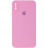 Чохол Silicone Case Square Full Camera Protective (AA) для Apple iPhone XS / X (5.8) - Рожевий / Light pink