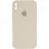 Чохол Silicone Case Square Full Camera Protective (AA) для Apple iPhone XS / X (5.8) - Бежевий / Antigue White