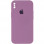 Чохол Silicone Case Square Full Camera Protective (AA) для Apple iPhone XS / X (5.8) - Ліловий / Lilac Pride