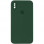 Чехол Silicone Case Square Full Camera Protective (AA) для Apple iPhone XS / X (5.8) - Зеленый / Cyprus Green