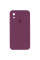 Чохол Silicone Case Square Full Camera Protective (AA) для Apple iPhone XR (6.1) - Бордовий / Maroon