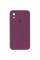 Чехол Silicone Case Square Full Camera Protective (AA) для Apple iPhone XR (6.1) - Бордовый / Maroon - фото