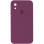 Чохол Silicone Case Square Full Camera Protective (AA) для Apple iPhone XR (6.1) - Бордовий / Maroon
